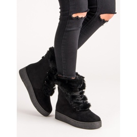 Bottes d'hiver chaudes le noir 2