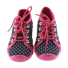 Points noués pour enfants Befado 130P039 blanc rose bleu marine 3