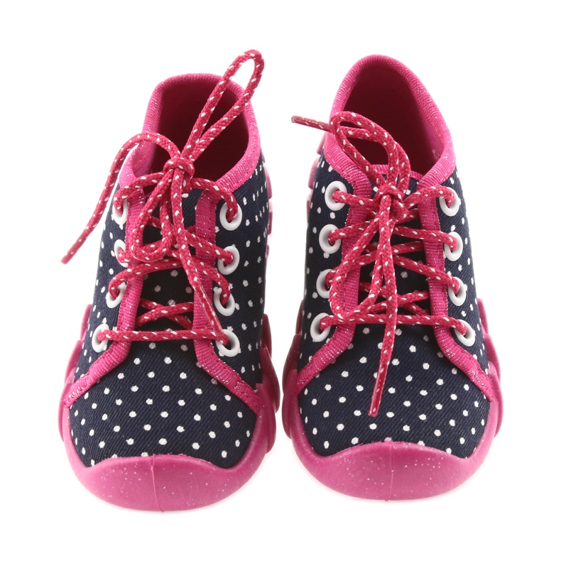 Points noués pour enfants Befado 130P039 blanc rose bleu marine 3