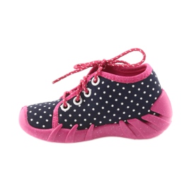 Points noués pour enfants Befado 130P039 blanc rose bleu marine 2