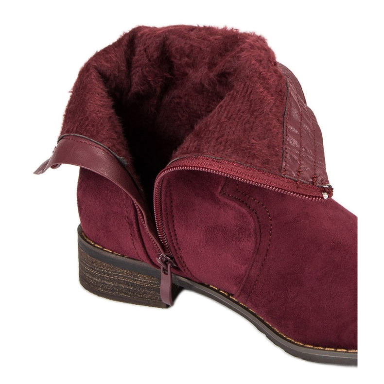 Nio Nio Bottes bordeaux rouge 2