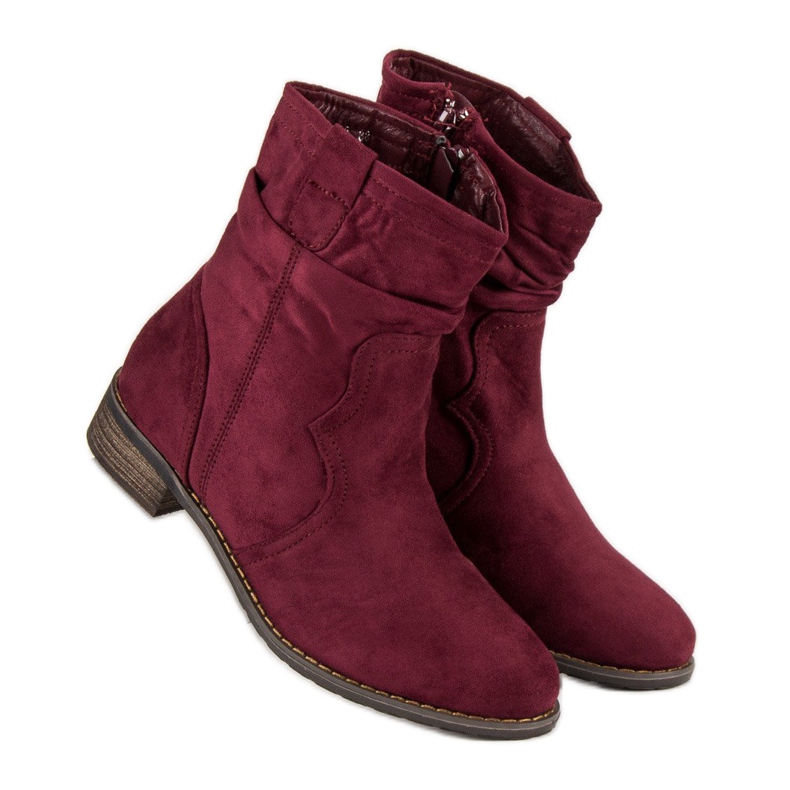 Nio Nio Bottes bordeaux rouge 1