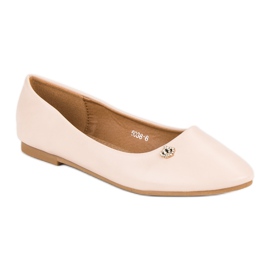 Ballerines beiges multicolore 3