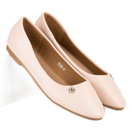 Ballerines beiges multicolore 6