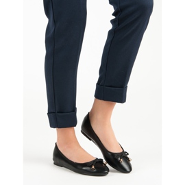 Ballerine Noire Avec Un Noeud le noir 5