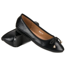 Ballerine Noire Avec Un Noeud le noir 3