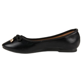 Ballerine Noire Avec Un Noeud le noir 2