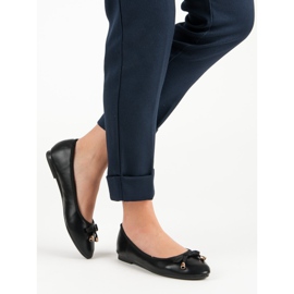 Ballerine Noire Avec Un Noeud le noir 6