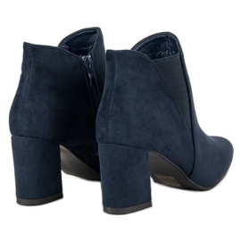 Belle Women Bottines en daim sur un bar bleu 5