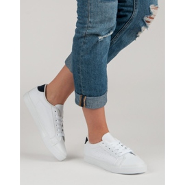 Chaussures de sport blanches noir 1