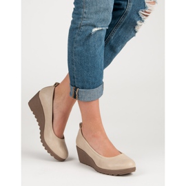 J. Star Escarpins compensés beiges 1 J. Star Escarpins compensés beiges 1