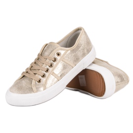J. Star Baskets à lacets jaune 4