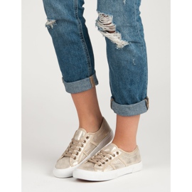 J. Star Baskets à lacets jaune 5