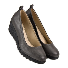 J. Star Escarpins compensés gris 2 J. Star Escarpins compensés gris 2