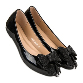 Comer Ballerine Avec Un Noeud le noir 2