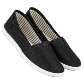 Comer Slipons confortables le noir 4