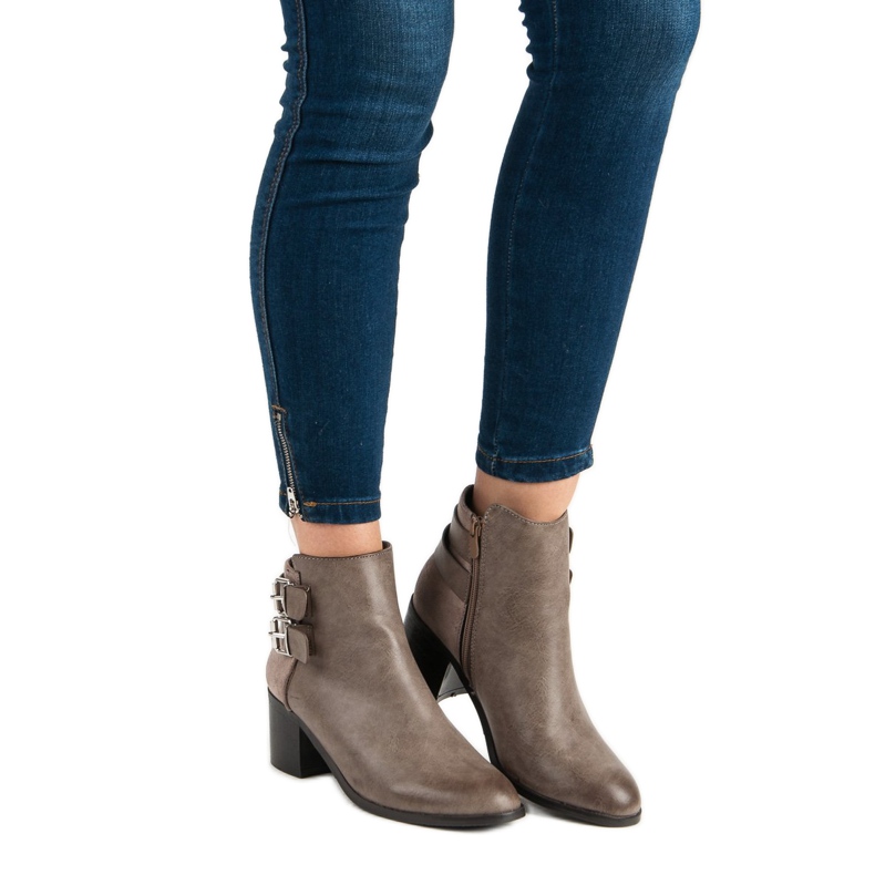 Super Mode Bottes marron élégantes brun 2 Super Mode Bottes marron élégantes brun 2