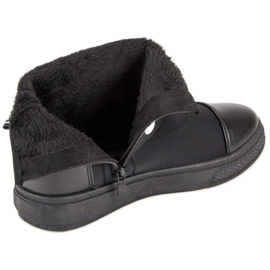 Bestelle Baskets montantes à la mode blanche le noir 2