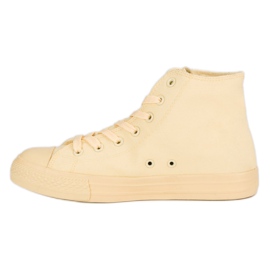 Baskets montantes jaune 5