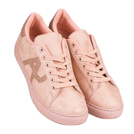 Chaussures de sport attachées rose 2 Chaussures de sport attachées rose 2