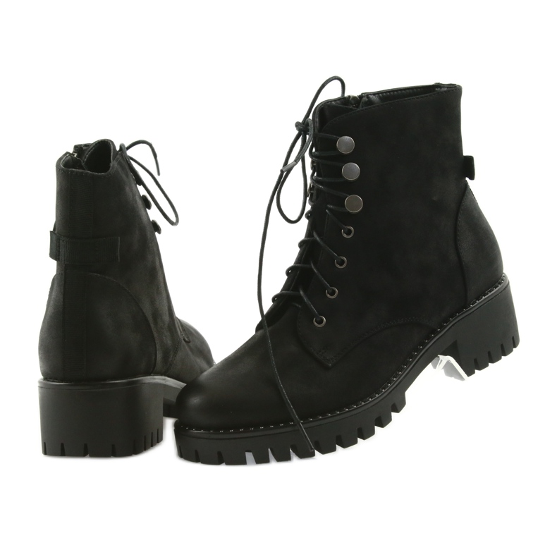 Bottes en bois isolées noires Filippo 466 5