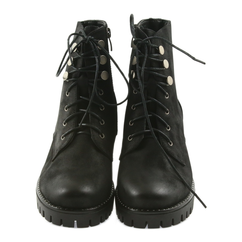 Bottes en bois isolées noires Filippo 466 3