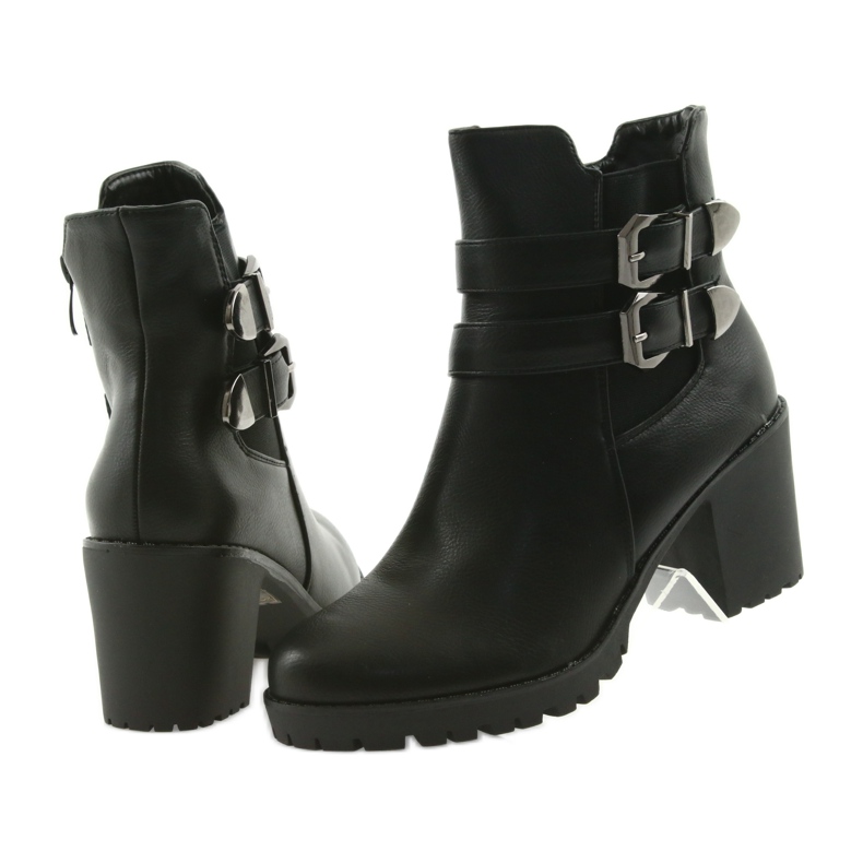 Bottes en bois avec boucles Filippo 517 noir 5