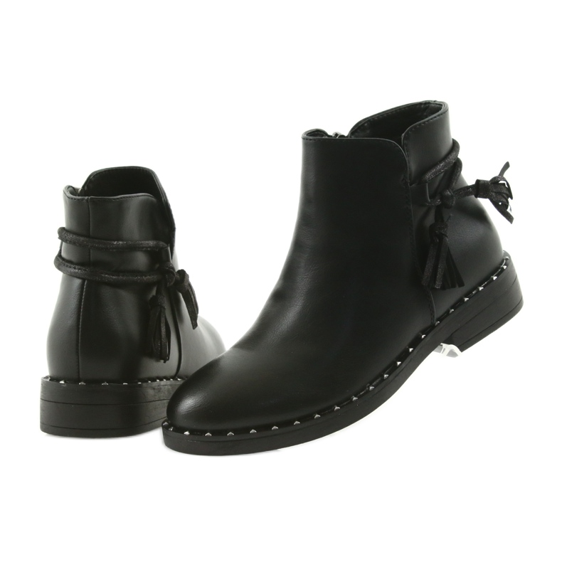 Bottes noires à franges Filippo noir 461 le noir 5