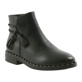 Bottes noires à franges Filippo noir 461 le noir 1