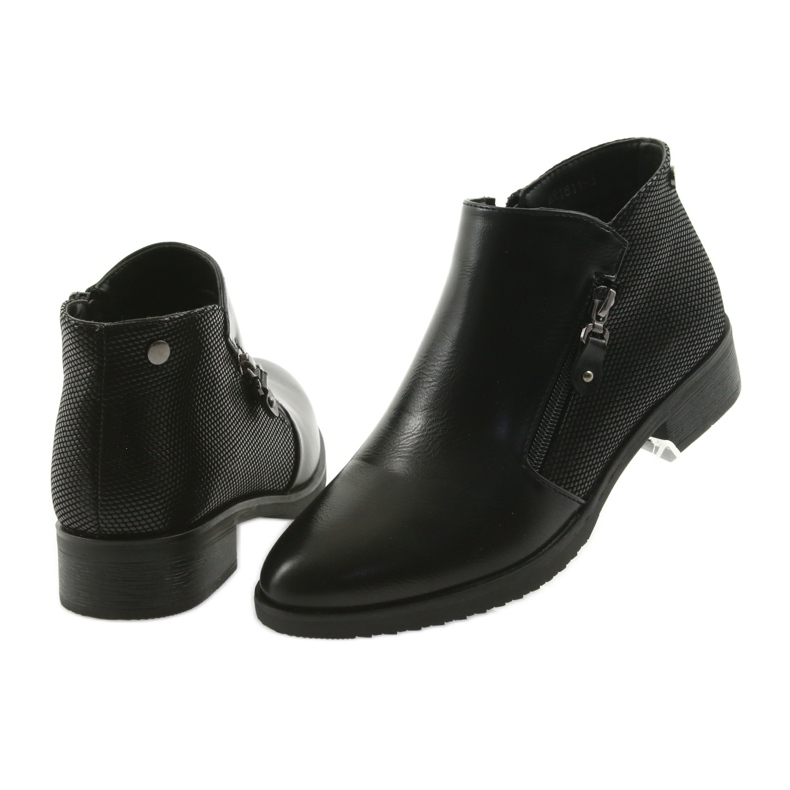 M.Daszyński Bottines courtes Jodhpur noires 5