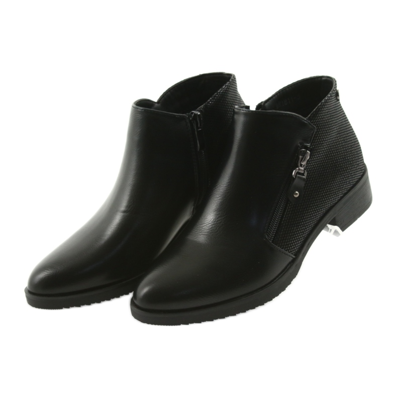 M.Daszyński Bottines courtes Jodhpur noires le noir 4