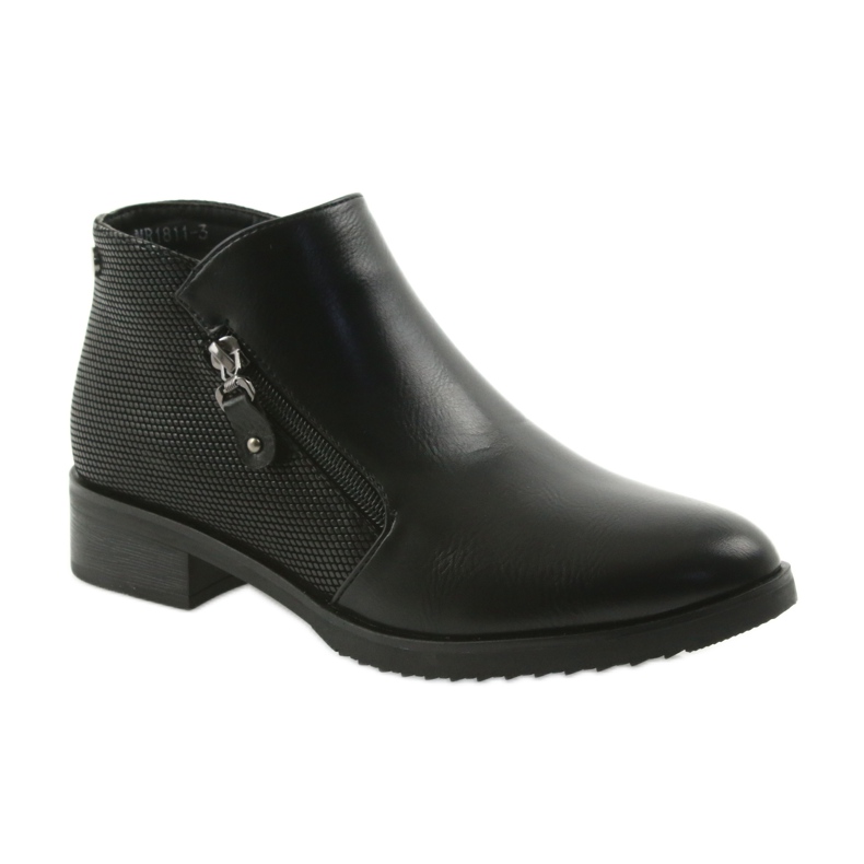 M.Daszyński Bottines courtes Jodhpur noires 1