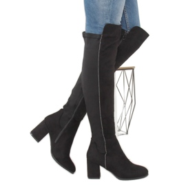 Bottines à talons noires 0-278 Noir le noir 1