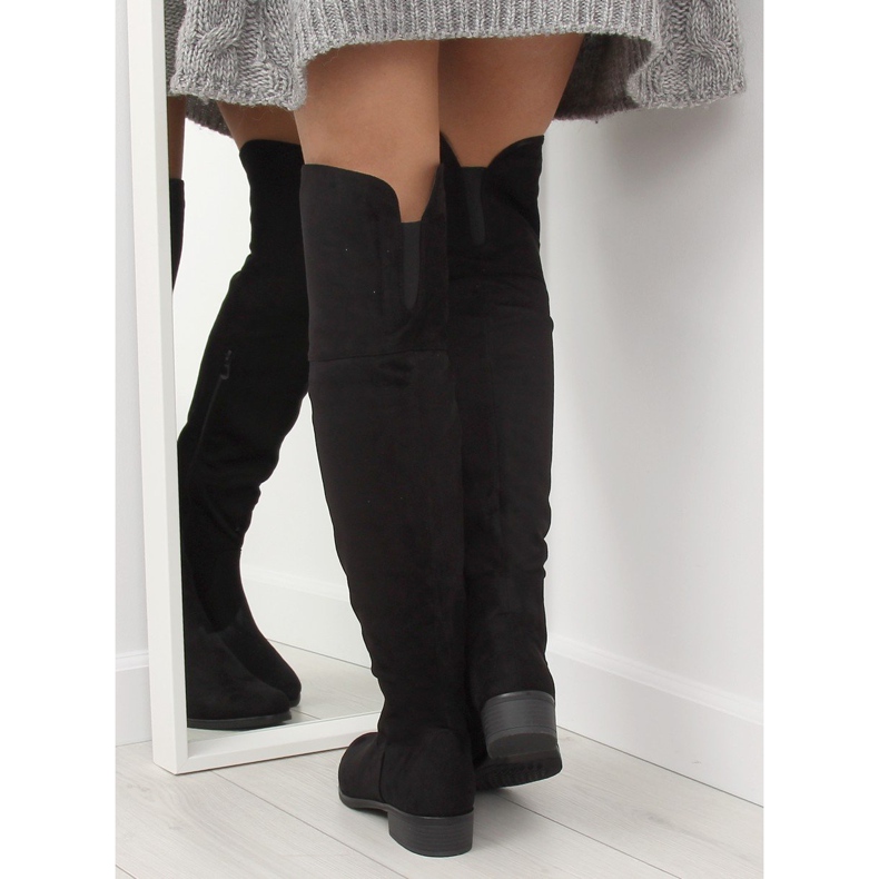 Bottes de mousquetaire noires 7535-PG Noir le noir 2