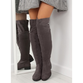 Bottes de mousquetaire grises 7531-PG Gris 1 Bottes de mousquetaire grises 7531-PG Gris 1