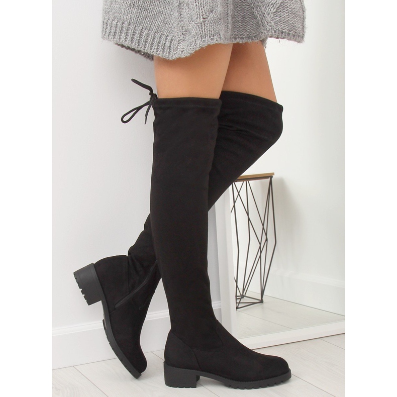 Cuissardes noires pour femmes NS013 Noir le noir 2 Cuissardes noires pour femmes NS013 Noir le noir 2