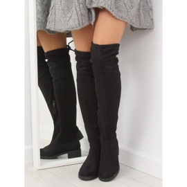 Cuissardes noires pour femmes NS013 Noir le noir 1 Cuissardes noires pour femmes NS013 Noir le noir 1