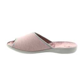 Chaussures femme Befado 254D098 pantoufles gris rose 2 Chaussures femme Befado 254D098 pantoufles gris rose 2
