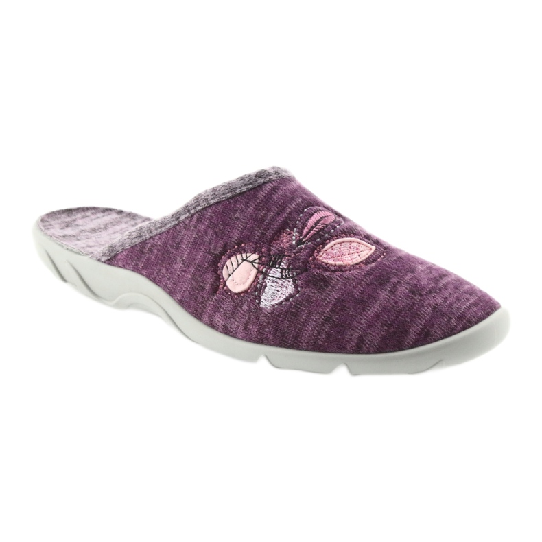 Chaussures femme Befado 235d152 pantoufles violet 1