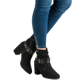 Nio Nio Bottines en daim noir le noir 3