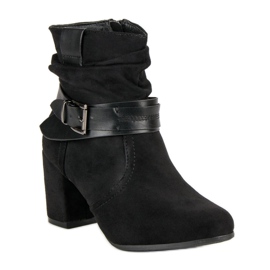 Nio Nio Bottines en daim noir le noir 4