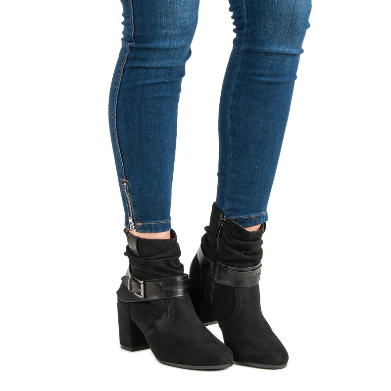 Nio Nio Bottines en daim noir le noir 2