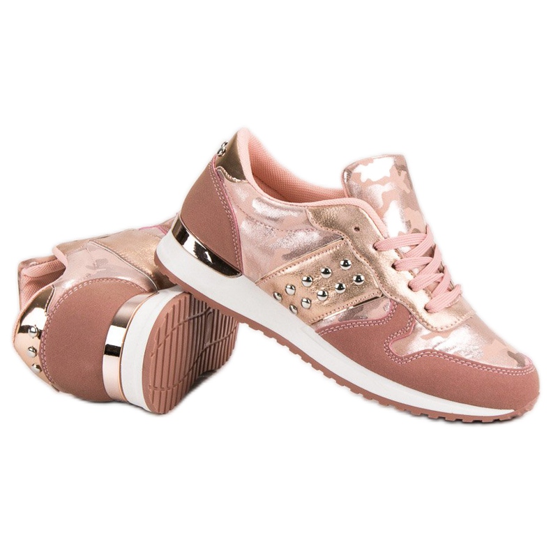 Chaussures de sport à la mode jaune rose 1