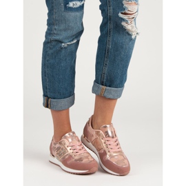 Chaussures de sport à la mode jaune rose 2