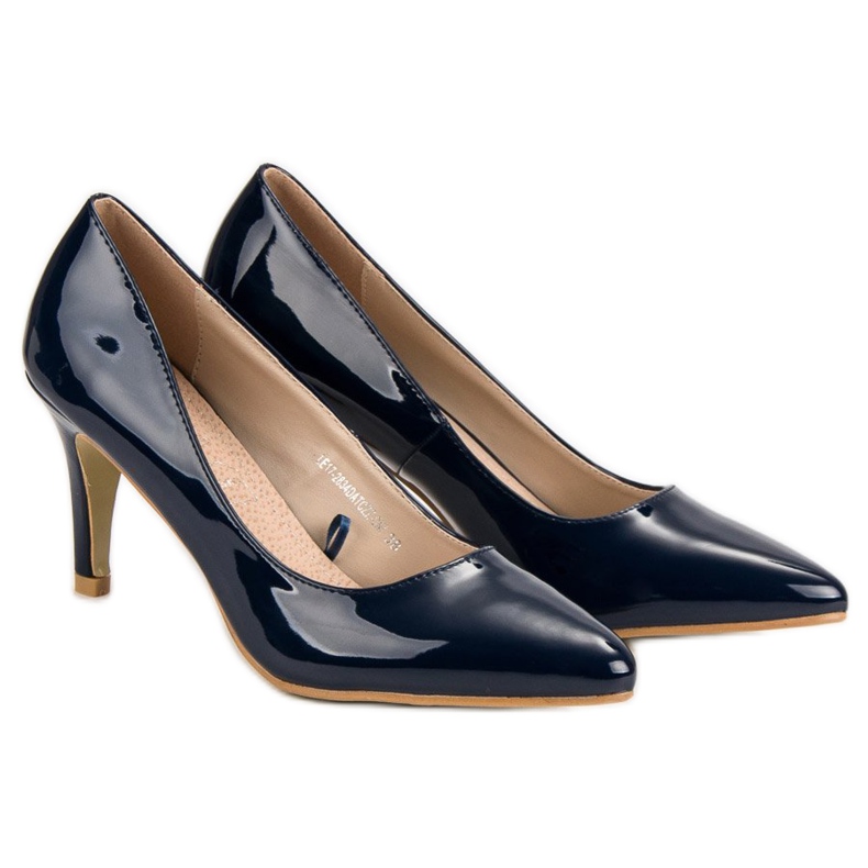 Escarpins VINCEZA bleu marine 1