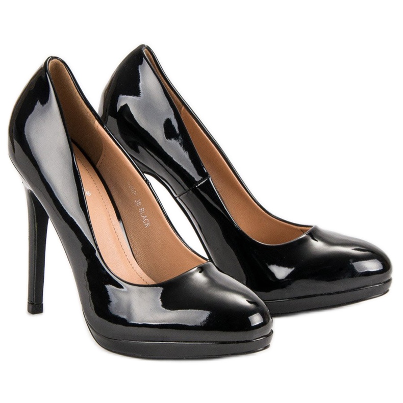 Seastar Escarpins laqués sexy le noir 1