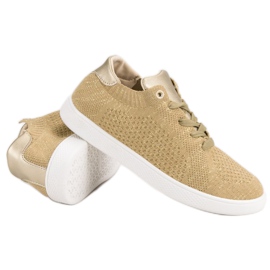 Chaussures de sport confortables jaune 5