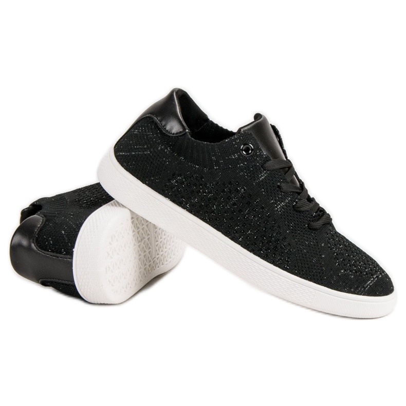 Chaussures de sport confortables noir 1