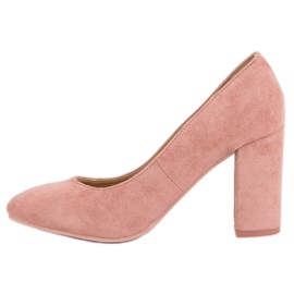 Seastar Escarpins en daim sur un pilier rose 5