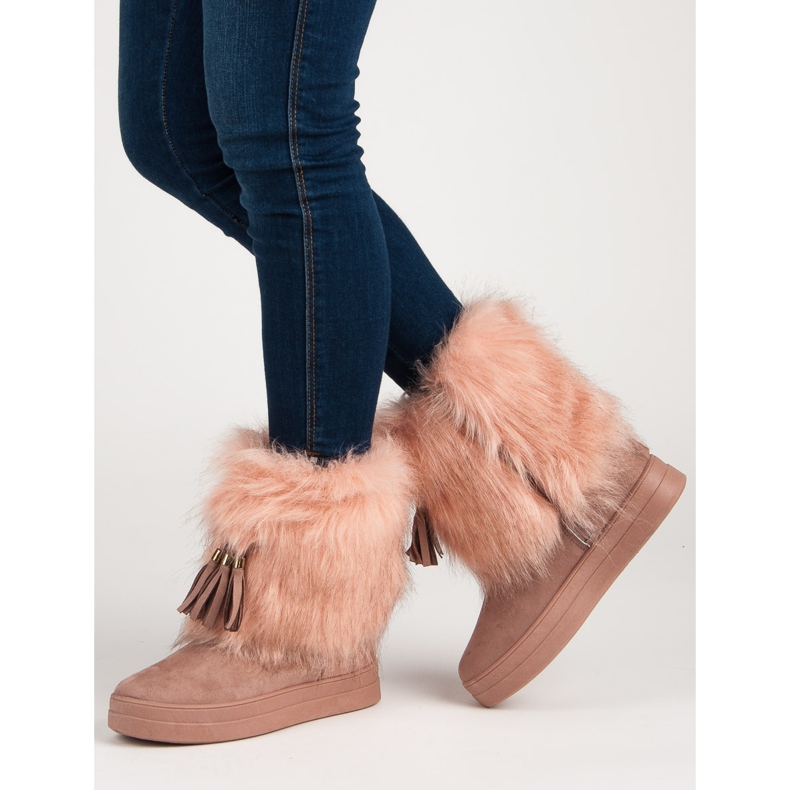 Seastar Bottes de neige poudreuse rose 1